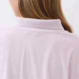 Terrycloth Polo Shirt — Strawberry Milk