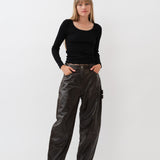 Scarlett Pants — Distressed Brown