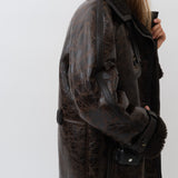 Alexa Trenchcoat — Distressed Brown