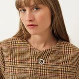 Christie Top — Cafe Latte Plaid