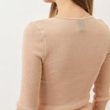 Gisa Oscalito Longsleeve Top — Caramel