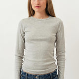 Eloise Longsleeve T-Shirt — Grey Melange