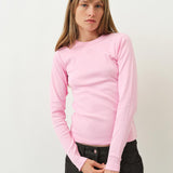 Eloise Longsleeve T-shirt — Pink Fuchsia