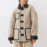 Ada Jacket — Navy / Beige