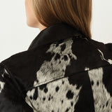 Shay Jacket — Brown / White Cow