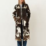 Gio Coat — Brown / White Cow