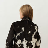 Gio Coat — Brown / White Cow