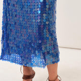 Polly Dress — Deep Blue Sequin