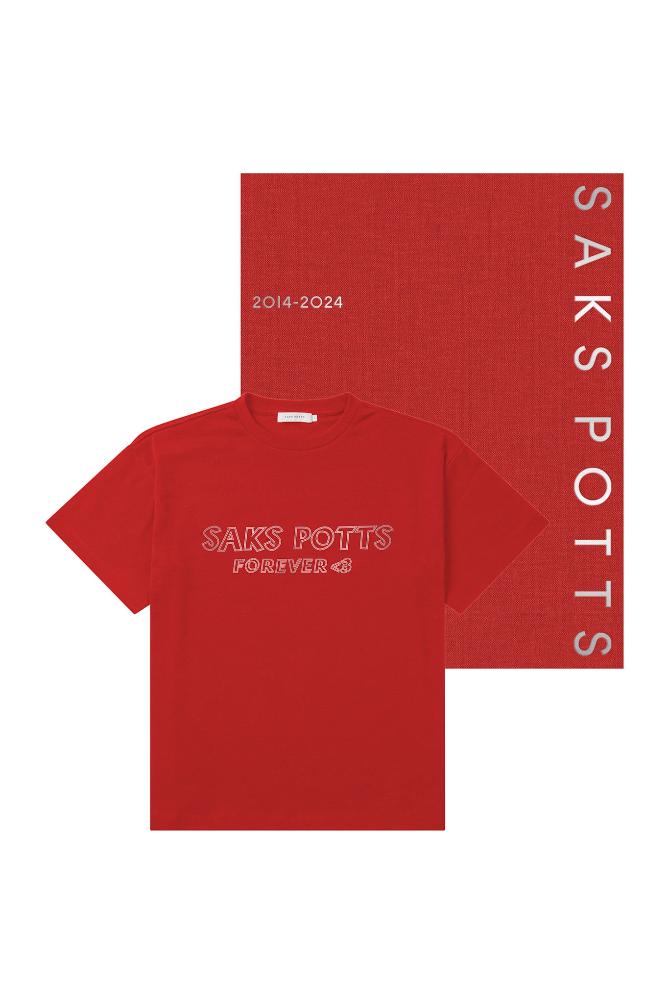 Saks Potts 長袖トップス　ロゴ Saks Potts 長袖トップス ロゴ