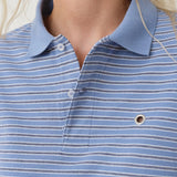 Serena Polo Shirt — Blue Stripe