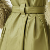 Foxy Shearling Coat — Sage