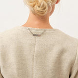 Christie Top — Cream Herringbone