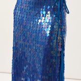 Marna Skirt — Deep Blue Sequin