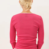 Gisa Oscalito Longsleeve Top — Fuschia