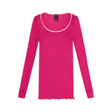 Gisa Oscalito Longsleeve Top — Fuschia