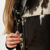 Gio Coat — Brown / White Cow