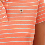 Venus Polo Shirt — Melon Stripe