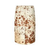 Pax Skirt — Brown / White Cow