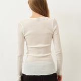 Simona Oscalito Longsleeve Top — Ivory