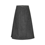 Nicoline Skirt — Herringbone Grey