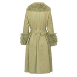 Foxy Shearling Coat — Sage