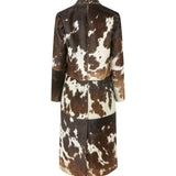 Gio Coat — Brown / White Cow