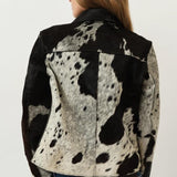 Shay Jacket — Brown / White Cow