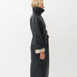 Alexa Trenchcoat — Navy / Beige