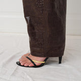 Scarlett Pants — Brown Croco